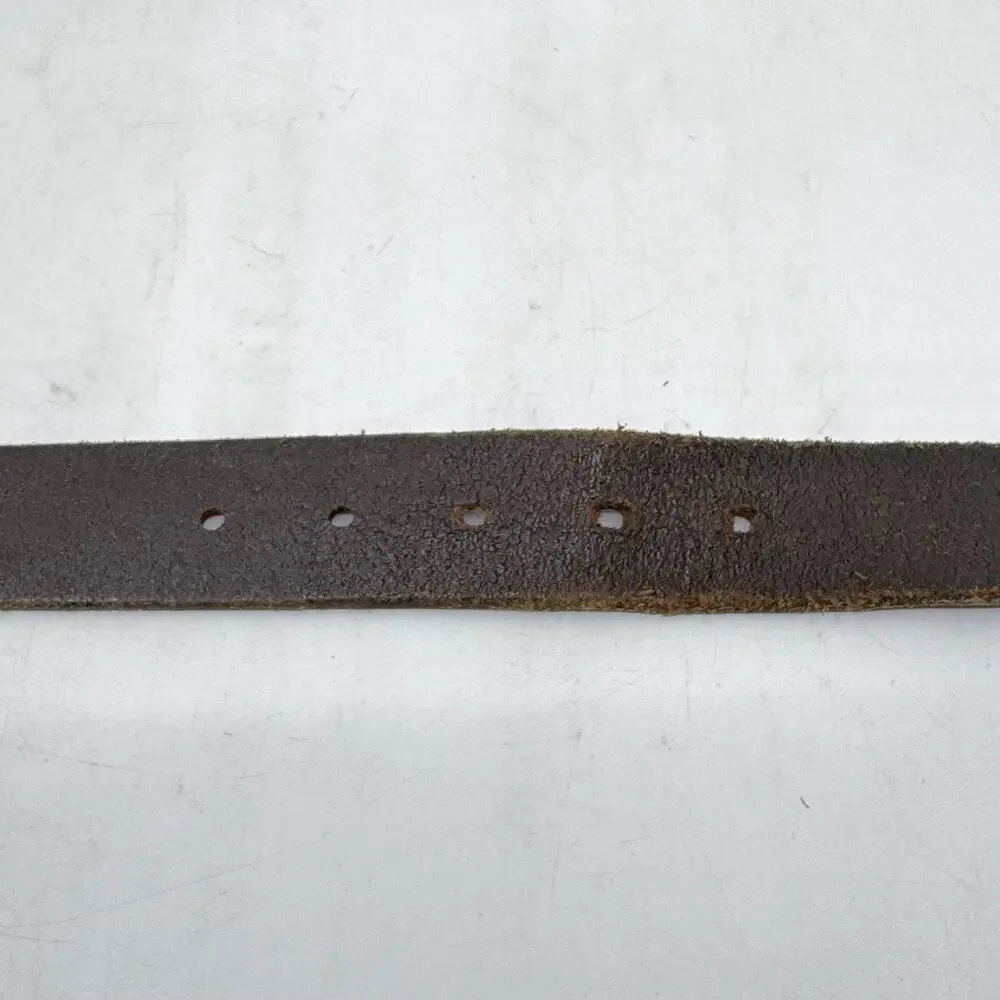 ORCIANI Brown Italian Pebbled Leather Men's Belt